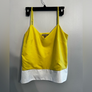 Banana Republic Sunflower‎ and White Adjustable Cami